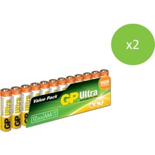 Gp Ultra Alkalin 24'lü Aaa Boy Ince Pil (GP24AU-VS12)