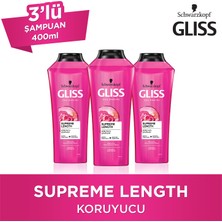 Gliss Supreme Length Şampuan 400 Ml X 3 Adet