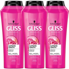 Gliss Supreme Length Şampuan 500 Ml X 3 Adet