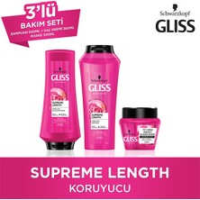 Gliss Supreme Length Şampuan 500 Ml + Saç Kremi 360 Ml + Maske 300 Ml