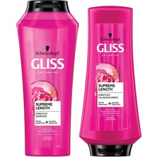 Gliss Supreme Length Şampuan 500 Ml + Saç Kremi 360 Ml