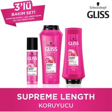 Gliss Gliss Supreme Length 500 Ml + Saç Kremi 360 Ml + Sıvı Saç Kremi 200 Ml