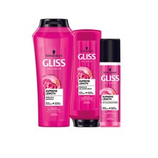 Gliss Gliss Supreme Length 500 Ml + Saç Kremi 360 Ml + Sıvı Saç Kremi 200 Ml