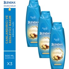Blendax Canlandırıcı Ve Besleyici Bakım - Onarıcı Yağlar Argan Yağı Şampuan 500 Ml X 3 Adet
