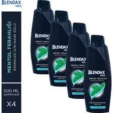 Blendax Erkekler Için Mentollü Şampuan 500 Ml X 4 Adet