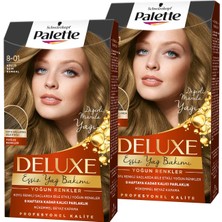 Palette Deluxe Saç Boyası Yoğun Renkler 8-01 Küllü Açık Kumral X 2 Adet