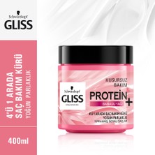 Gliss 4'Ü 1 Arada Saç Bakım Kürü - Yoğun Parlaklık 400 Ml X2 Adet