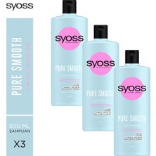 Syoss Pure Micellar Şampuan 500Ml X 3 Adet