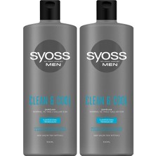 Syoss Men Clean & Cool Şampuan 500 Ml X2 Adet
