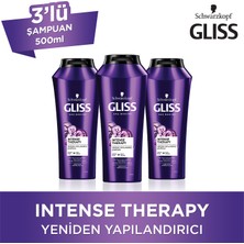Gliss Intense Therapy Şampuan 500 Ml X 3 Adet