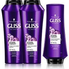 Gliss Intense Therapy Şampuan 500 Ml X 2 Adet + Saç Kremi 360 Ml
