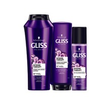 Gliss Gliss Intense Therapy Şampuan 500 Ml + Saç Kremi 360 Ml + Sıvı Saç Kremi 200 Ml
