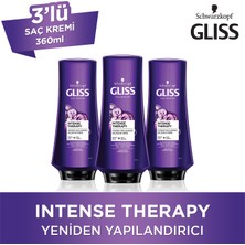 Gliss Intense Therapy Saç Kremi 360 Ml X 3 Adet