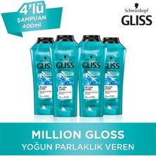 Gliss Million Gloss Şampuan 360 Ml X 4 Adet