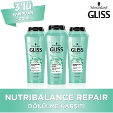 Gliss Nutribalance Şampuan 500 Ml X3 Adet