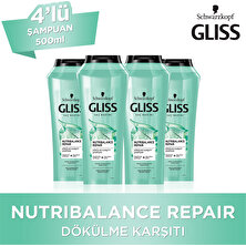 Gliss Nutribalance Şampuan 500 Ml X4 Adet