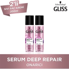 Gliss Serum Deep Repair Sıvı Saç Kremi 200 Ml X 2 Adet