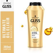 Gliss Ultimate Oil Elixir Şampuan 360Ml X 2 Adet
