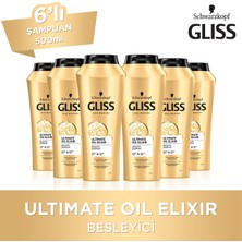 Gliss Ultimate Oil Elixir Şampuan 500 Ml X 6 Adet