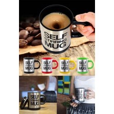 Pazariz Kendi Kendini Karıştıran Mikser Kupa Termos Bardak Self Stirring Mug Yeşil