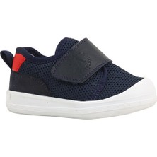 Kids A More Hugo Air File ve Deri Detaylı Erkek Bebek Ayakkabı Lacivert