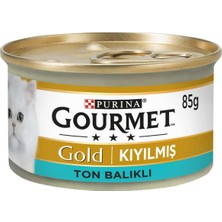 Purina Gourmet Gold Kıyılmış Ton Balıklı Kedi Yaş Mama 85 gr x 24 Ade