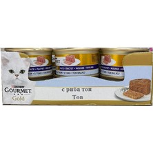 Purina Gourmet Gold Kıyılmış Ton Balıklı Kedi Yaş Mama 85 gr x 24 Ade