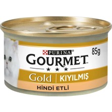 Purina Gourmet Gold Kıyılmış Hindili Kedi Yaş Mama 85 gr 24 Adet