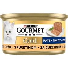 Purina Gourmet Gold Kıyılmış Hindili Kedi Yaş Mama 85 gr 24 Adet