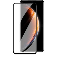 Microcase Infinix Zero x Pro Tam Kaplayan Çerçeveli Cam Koruma - Siyah