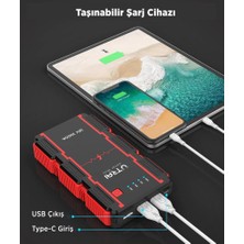 Utraı Jstar Mini 13000MAH 1000A Jump Starter Taşınabilir Akü Takviye Cihazı ( Powerbank + LED Lamba)