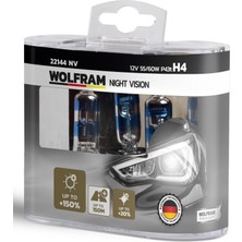 Wolfram Nightvision %150 Fazla Işık %20 Ekstra Beyazlık
