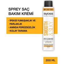 Syoss Sprey Saç Bakım Kremi - Smooth&Silky 200 Ml