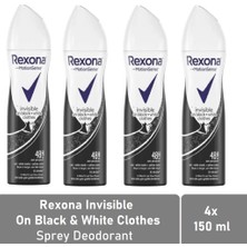 Rexona Kadın Deodorant Invisible On Black & White Clothes 150 ml x 4 Adet