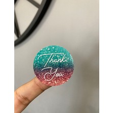 Gg Genç Girişimci Sticker Kuşe (4X4CM) 70 Adet Thank You