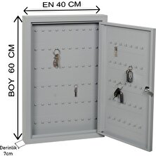 Çetka 100'LÜ Metal Anahtar Dolabı Anahtar Askısı Anahtar Kasası