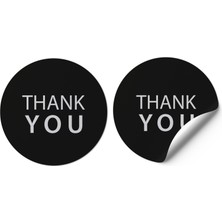 Gg Genç Girişimci Kuşe Sticker 5X5CM 50 Adet  Thank You