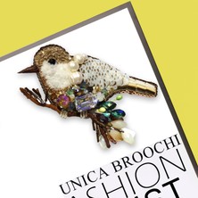 Unica Brooche Bahar Dalında Kuş Broş