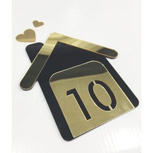 Güneş Lazer Dekoratif Daire Kapı Numarası Ahşap Malzeme ile Şık Görünüm 18 cm Kapı Süsü