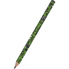 Bruno Visconti Happy Graphix Jumbo Kurşun Kalem 4B 3,5 mm Dikkat 21-0062/19 Yeşil Renkli Üç Yüzlü Tasarım