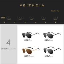 Veithdia Erkek Güneş Gözlüğü - Polarize UV400 Lens (Yurt Dışından)