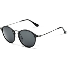 Veithdia Moda Yuvarlak Unisex Güneş Gözlüğü - Polarize UV400 Kaplama Ayna Lensi (Yurt Dışından)