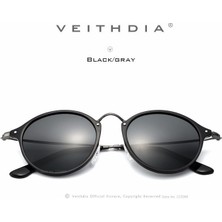 Veithdia Moda Yuvarlak Unisex Güneş Gözlüğü - Polarize UV400 Kaplama Ayna Lensi (Yurt Dışından)