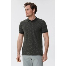 Lee Cooper Bernard Erkek %100 Pamuk Polo Yaka T-Shirt Olive