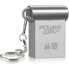Powerway 64 GB USB 3.0 Yüksek Hızlı Metal Mini Usb Flash Bellek