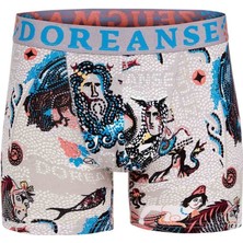 Doreanse Erkek Modal Çok Renkli Baskılı Torbalı Normal Paça Boxer 1806