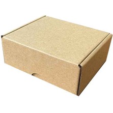 Kolici 12x10x4,5 cm Kilitli Kutu - Kraft (25 Adet)