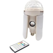 Nanopro Bluetooth Hoparlör Disko Topu Rgb LED Işıklı Renkli Işık Lamba 3 Kanatlı Kumandalı