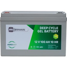 Agromot 12V 100 Ah Jel Akü Deep Cycle Nano Carbon Agm Battery (Üretim Yılı: 2022)