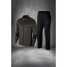 Poseidon Storm Büyük Beden Erkek Haki Supra Penye Kumaş Yürüyüş Takımı (4xl- 10XL)